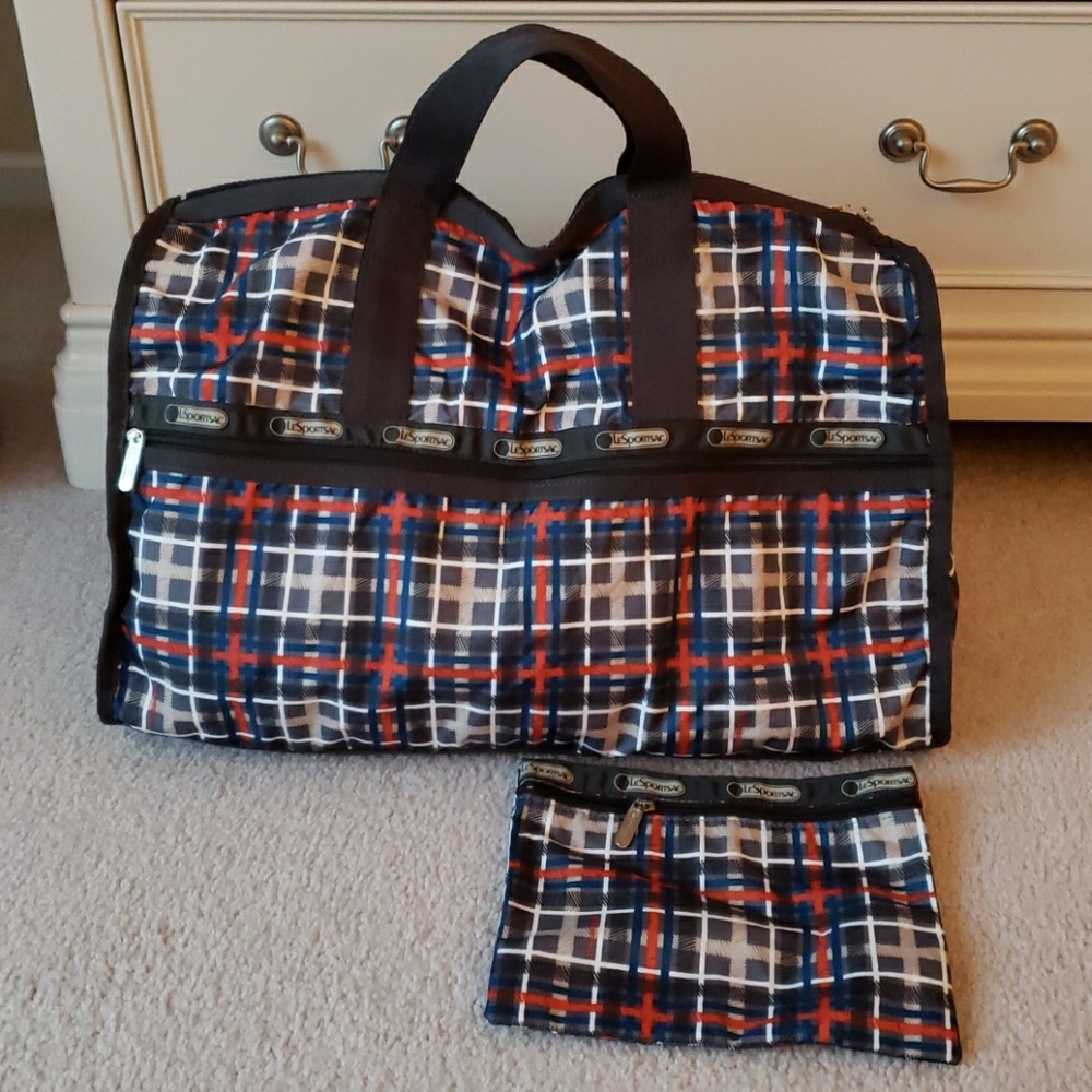 LeSportsac Weekend Duffle Bag - Prep School Plaid